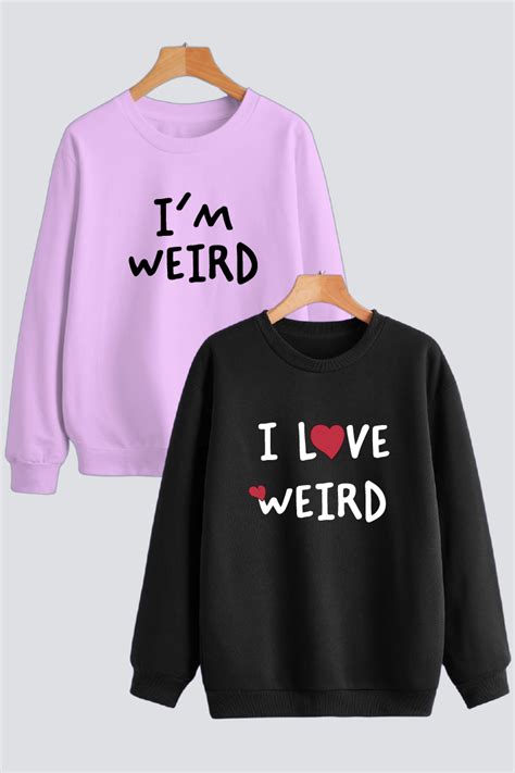 Perfectly Weird Couple Unisex Sweatshirts - Pack of 2 – Lazy Lush