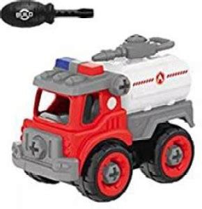 FLYmart Engineering Mini Fire water Truck Assemble & Disassemble with ...