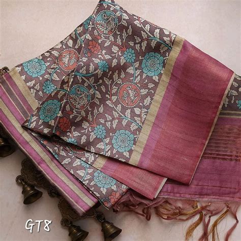kalamkari Printed Handloom Soft Silk Saree – Rashmiwala Warp & Weft Pvt ...