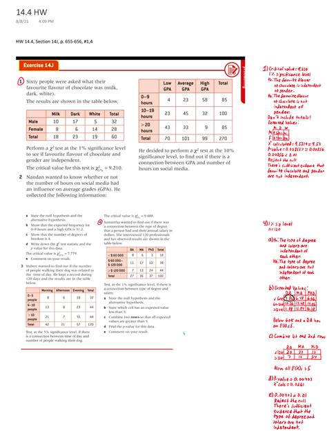 14.4 HW - Answers - HW 14, Section 14J, p. 655-656, #1, 14 HW 8/8/21 4 ...