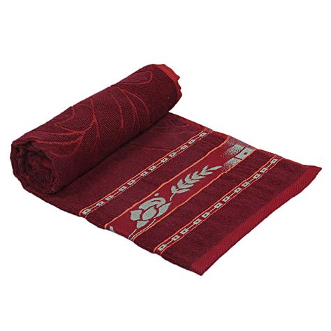 Kuber Industries 100% Cotton Bath Towel 27" x54? (Maroon) -CTKTC28903 ...