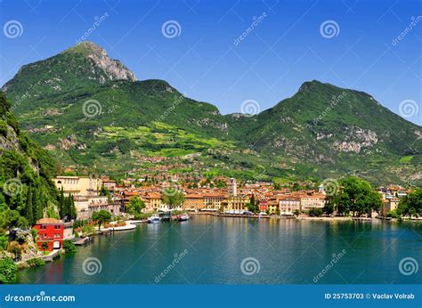 Riva del Garda - Italy stock image. Image of scape, blue - 25753703