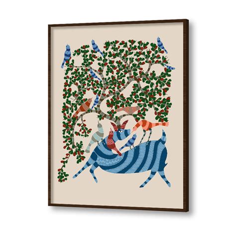Buy Affordable Studio Artemist Contemporary Gond Art 3 Traditional ...