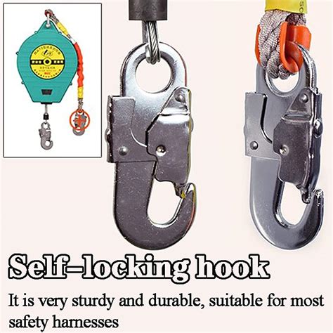 Buy UIBAO Cable Safety Fall Protection Retractable Lanyard Fall ...