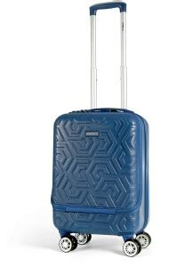 Carriall Hive Blue PC Hard sided Cabin Suitcase 4 Wheels - 20 inch Blue ...
