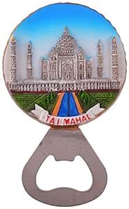 Buy Corner Curios & Souvenir Polyresin Taj Mahal Fridge Magnet Bottle ...