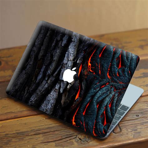 Laptop Skin for Apple MacBook - Lava Wooden Design – SkinsLegend