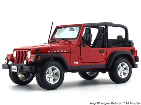 Jeep Wrangler Rubicon 1:18 Maisto diecast Scale Model car | Scale Arts ...