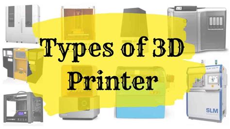 Types of 3D Printers 的图像结果