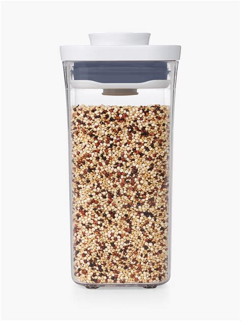 OXO POP Mini Square Short Kitchen Storage Container, 500ml, Clear