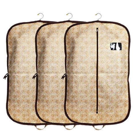 Kuber Industries Metalic Printed 3 Pieces Foldable Non Woven Men's Coat ...