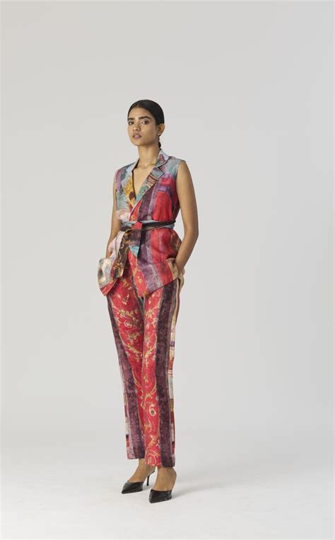 Buy - Villa roma multicolor jacket set | Elan Store