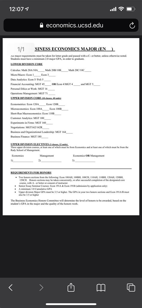 UCSD Economic Department New Major in 2021 Fall: Business Economics : r ...