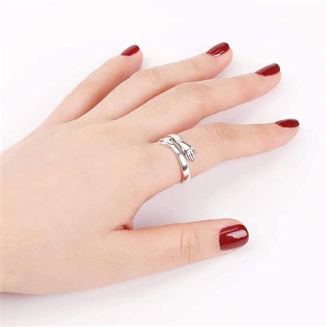 Silver Adjustable Hug Ring – Vembley