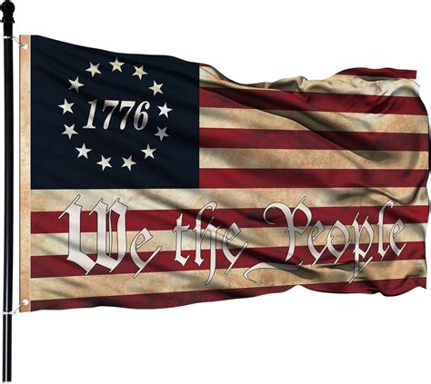 Amazon.com : FULAISMGS We The People 1776 Flag 3x5 FT Outdoor Vintage ...