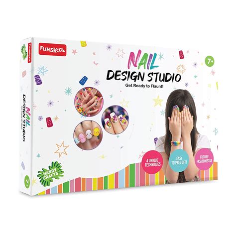 Buy Funskool Handycrafts Nail Design Studio DIY Activity Kit for Girls ...