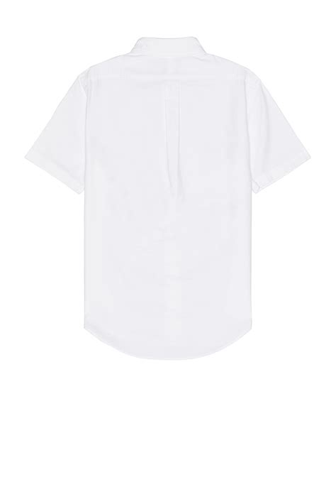 Polo Ralph Lauren Oxford Short Sleeve Shirt in White | REVOLVE