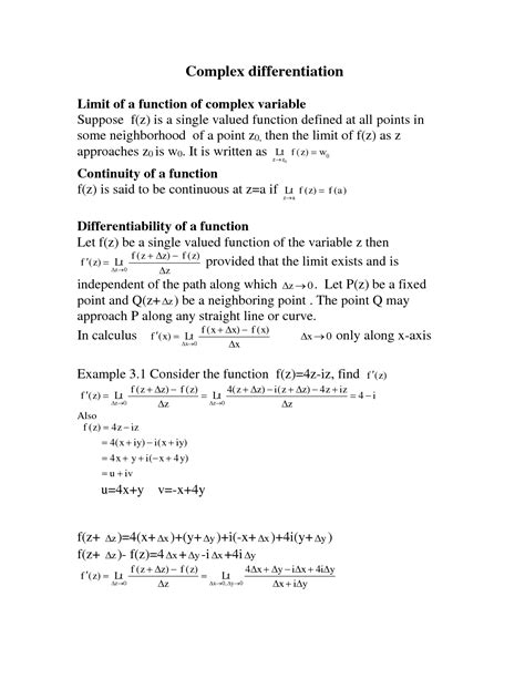 Complex Variables Engineering Mathematics 的图像结果