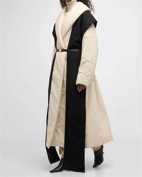 THE ROW Francine Puffer-Style Belted Trench Coat | Neiman Marcus