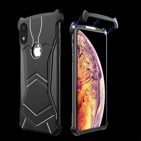 VAKU ® Apple iPhone XR Magnetic Panther Aluminium Metal Shock-Proof ...