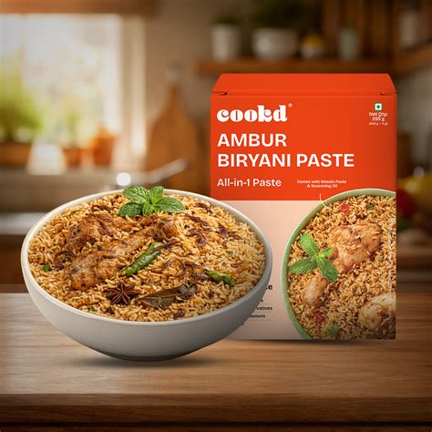 Ambur Biryani Paste – No Rice Ambur Biryani Kit | Cookd – Cookd ...