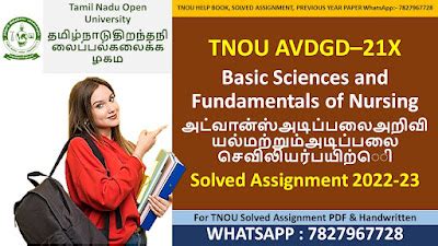 TNOU AVDGD–21X Solved Assignment 2022-23 - ASSIGNMENT SOLUTIONS