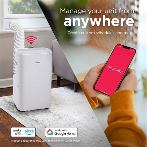 Frigidaire 14,000 BTU (10,000 BTU DOE) 115V Smart Portable Air ...