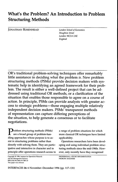 Image result for Problem Structuring Methods Soda