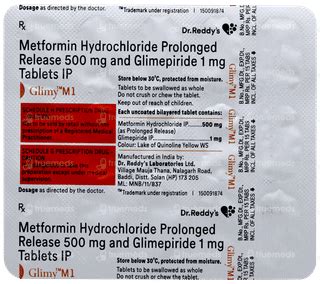 Glimy M 1 Tablet 15: Uses, Side Effects, Price & Substitutes