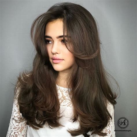 Best Long Layered Haircuts With Bangs - POPULAR MEN'S HAIRCUTS