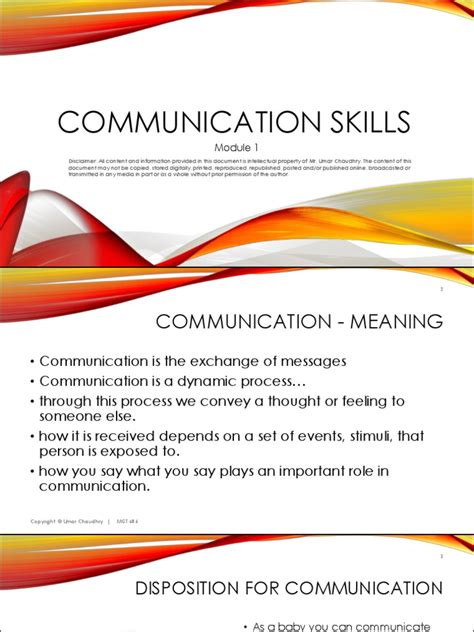 Image result for Communication Skills Module 1