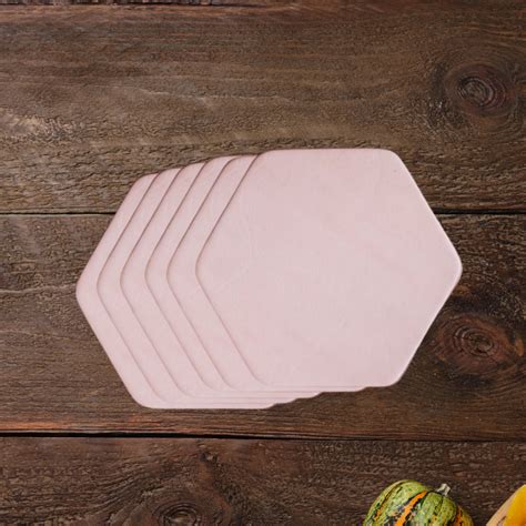 Leather Coaster 3 Inch Hexagonal Shape Patching Tooling – Cratly Online ...