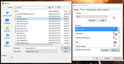 How to Add Custom Cursor Windows 1.0 的图像结果