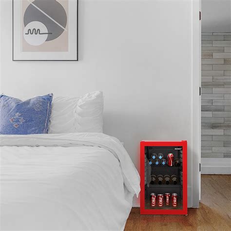 Buy Husky Undercounter Glass Door Mini Fridge, 69L Compact Beverage ...