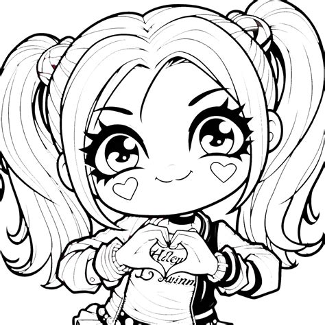 50 Colorear Harley Quinn PDF - Imprimir o colorear en línea