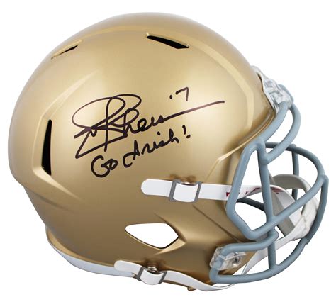 Joe Theismann Signed Notre Dame Fighting Irish Full-Size Speed Helmet ...
