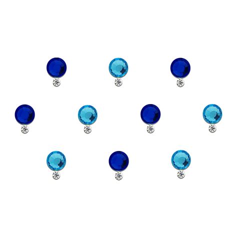 Comet Busters® Blue Crystal Diamond Bindi (6mm) – Handcrafted ...