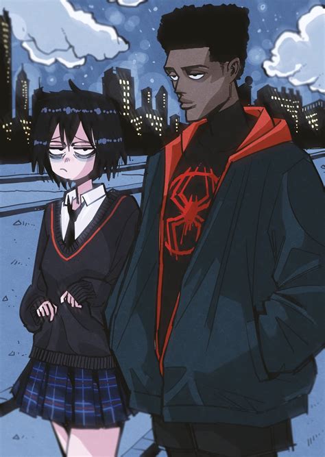 peni parker and miles morales (marvel and 3 more) drawn by hansoom ...