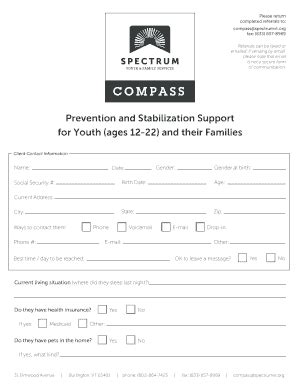 Fillable Online Compass Referral Form Fax Email Print - pdfFiller