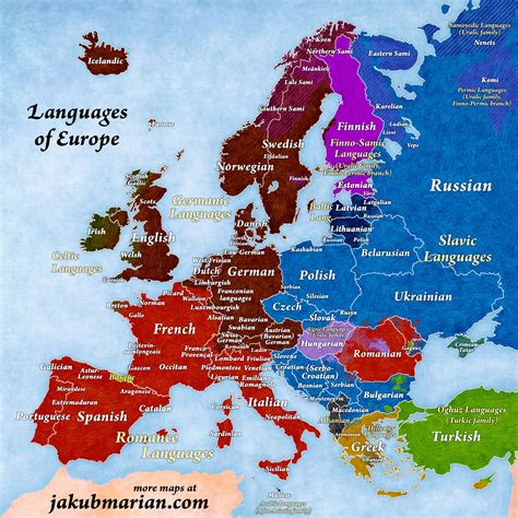 Europe Language Map 的图像结果