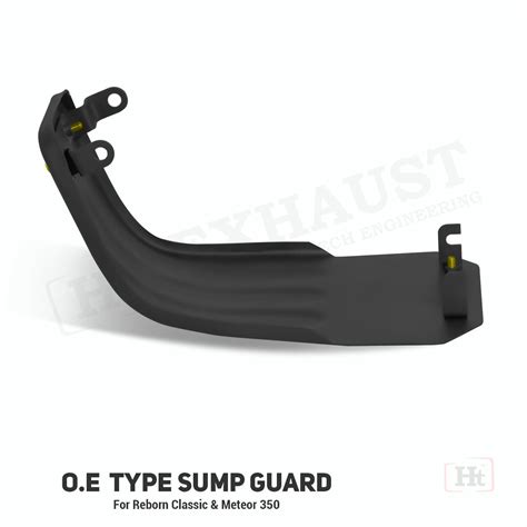 Hitech O.E TYPE SUMP GUARD FOR METEOR AND REBORN CLASSIC BLACK MATT ...