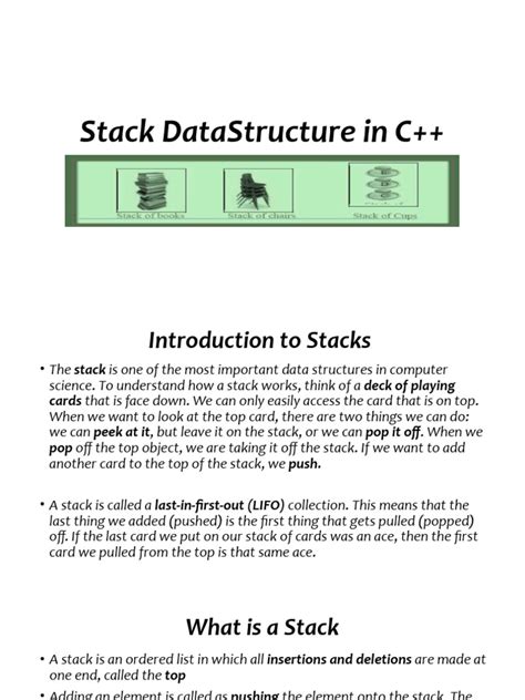 Stacks in Data Structure Using C 的图像结果
