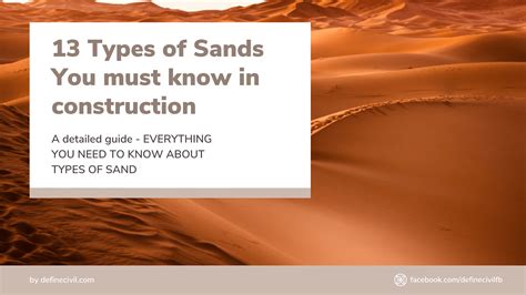 11 Different Types of Sand and their uses in Construction [PDF ...