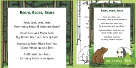 Teddy Bear Teddy Bear Rhyme Lyrics Poster | Twinkl