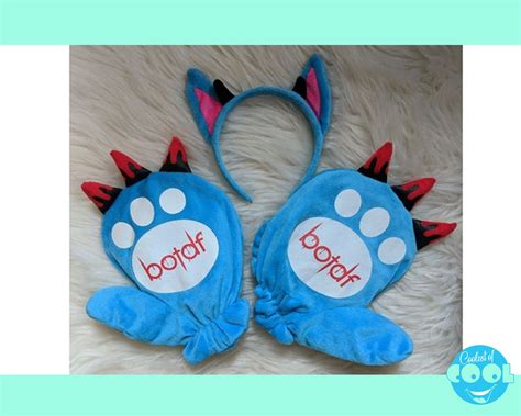Rare Blood on the Dance Floor Merch BOTDF Blue Plush Bat Ears Headwear ...