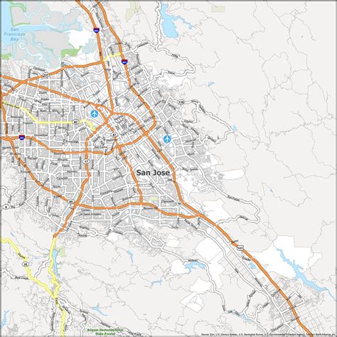 San Jose Zip Code Map - GIS Geography