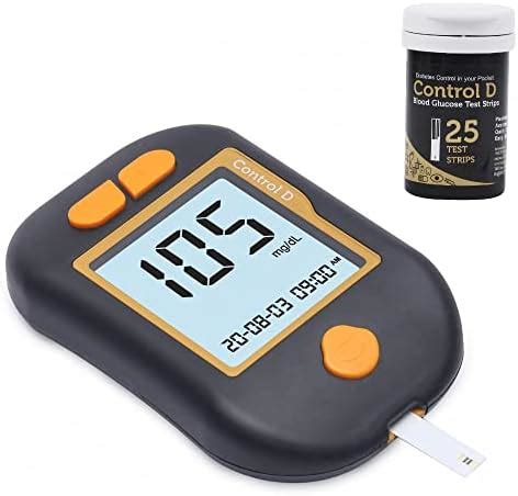 Control D Advanced Digital Diabetes Glucose Blood Sugar Testing Monitor ...