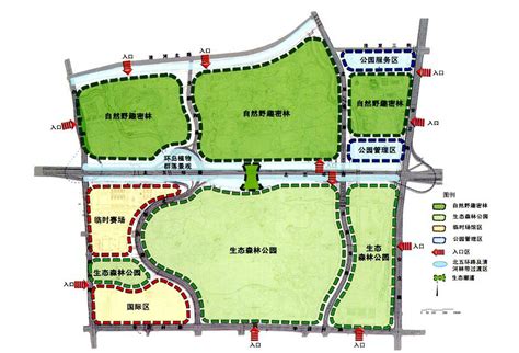 北京奥林匹克森林公园种植规划设计 -中森网