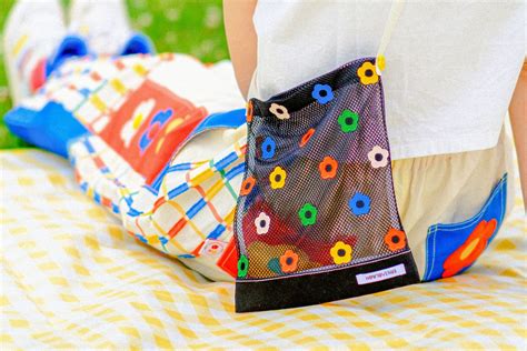 Flower Mesh Bag - BLACK | howtovenus