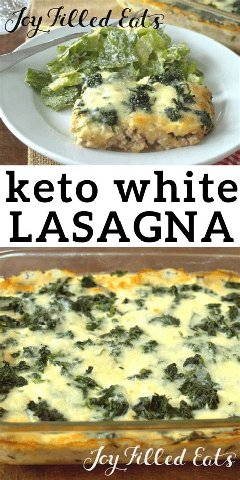 Keto White Lasagna   Low Carb, THM S, Gluten Free, Grain  